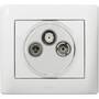 Legrand ABDECKUNG TV 3LOCH-SYST.HIRSCH (771089 GALEA UW)