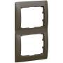 Legrand RAHMEN 2-F. DARK BRONZE VERTI. (771206 GALEA DB)