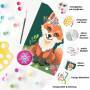 Ravensburger CreArt 23765 - Blumiger Fuchs - Malen nach Zahlen Fuchs für Kinder ab 9 Jahre