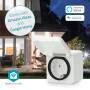 Nedis SmartLife Smart Stecker / Wi-Fi / IP44 / 3680 W / Schutzkontakt / -25 - 55 °C / Android™ / IOS / Grau / Weiss / 1 Stück