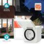 Nedis SmartLife Smart Stecker / Wi-Fi / IP44 / 3680 W / Schutzkontakt / -25 - 55 °C / Android™ / IOS / Grau / Weiss / 1 Stück