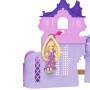 Mattel Disney Princess Rapunzel Storytime Stackers Puppenhaus mit kleiner Puppe, Pascal-Figur und 7 