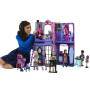 Mattel Monster High Buh-tique Hotel Puppenhaus mit gruseligen Überraschungen in jedem Raum und mehr 
