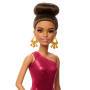 Mattel Barbie Turniertänzerin-Modepuppe mit braunem Haar und Tanzpokal-Zubehör