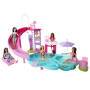Mattel Barbie Traumpool Spielset mit Rutsche und schäumendem Whirlpool sowie über 20 Zubehörteilen w