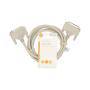 Nedis Serielles Kabel / D-Sub 25-Pin Stecker / D-Sub 25-Pin Stecker / Vernickelt / 2.00 m / Rund / PVC / Elfenbein / Label