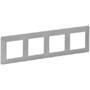Legrand LEGR Vlife 4Fach Rahmen 754134Aluminium 754134