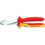 KNIPEX 74 06 180 - Diagonal-cutting pliers - Chromium-vanadium steel - Plastic - Red/Orange - 18 cm - 280 g