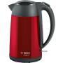 Bosch TWK3P424 - 1.7 L - 2400 W - Gray - Red - Stainless steel - Water level indicator - Overheat protection