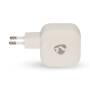 Nedis Netzladegerät / 35 W / GaN / PD3.0 / Schnellladefunktion / 1.75 / 2.33 / 2.92 / 3.0 A / Anzahl der Ausgänge: 2 / 2x USB-C™ / Automatische Spannungswahl / Weiss