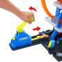 Mattel Hot Wheels City Mega-Parkgarage-Spielset mit 1 Die-Cast-Spielzeugauto und 1 Spielzeug-Hubschr