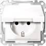 Merten SCHUKO-STD+BRS+KL IP44 TPB PW (MEG2314-0319   SYS.M)