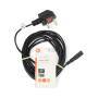 Nedis UK Stromkabel / UK Stecker / IEC-320-C7 / 5.00 m / Ja / 2 x 0.75 mm² / Kupfer / Rund / Vernickelt / GB / PVC / Netzstecker: UK / Typ G / 250 V AC / 3 A / Schwarz