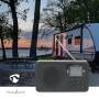 Nedis FM-Radio / Tragbare Ausführung / FM / Akkubetrieben / Stromversorgung über USB / Digital / 2 W / Monitorgröße: 1.77 " / Scharz-weiß Monitor / Bluetooth® / Kopfhörerausgang / Wecker / Schwarz