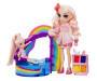 MGA Entertainment Rainbow High Little Compact Playset- Swim