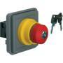 Berker NOTAUSTASTER MIT SCHLOSS AP/UP (44713515   GRAU MATT)