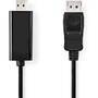 Nedis CCGB37100BK20 - 2 m - DisplayPort - HDMI Type A (Standard) - Male - Male - Straight