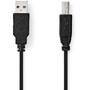 Nedis USB-Kabel| USB 2.0| USB-A Stecker| USB-B| 480 Mbps| Vernickelt| 2.00 m - Cable - Digital