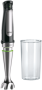 Braun MQ 7000X - 0.6 L - Immersion blender - Black,Satin steel - 1.2 m - Plastic - Stainless steel
