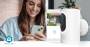 Nedis SmartLife Außenkamera / Spotlight / 3MP Full HD 1296p / IP65 / Max. Batterie-Lebensdauer: 6 Monate / Cloud Storage (optional) / microSD (not enthalten) / 5 V DC / mit Bewegungssensor / Nachtsicht / Weiss