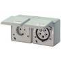 Mennekes CEE/SCHUKO-STECKD.230/400V-16A (4202 DOPPELDOSE IP44)