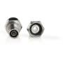 Nedis F-Stecker| gerade| Stecker| Vernickelt| 75 Ohm| Twist-on|