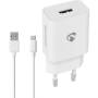 Nedis Netzladegerät| 1x 2.4 A| Anzahl der Ausgänge 1| USB-A| USB Type-C Lose Kabel