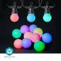 Nedis SmartLife-Dekorationsleuchten / Party-Lichter / Wi-Fi / RGB / Weiss / 10 LED's / 9.00 m / Android™ / IOS / Lampendurchmesser: 50 mm