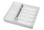 KEEEPER Besteckkasten mit Einsatz 38x42,5x7,5cm weiß