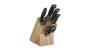 Zwilling 35068-002-0 - Knife/cutlery block set - Stainless steel - Plastic - Bamboo - Stainless steel - Black