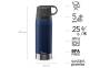 Aladdin CityPark Thermoflasche, 1,1L, Navy-Blau