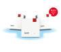 AVM WLAN Repeater  AVM Sortiment FRITZ!Mesh Set 1600 (3er Pack) Int.