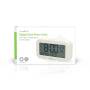 Nedis Digital-Schreibtisch-Wecker / LCD / Backlight / Snooze-Funktion / Datumsanzeige / Timer / Holz