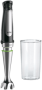 Braun MQ 7000X - 0.6 L - Immersion blender - Black,Satin steel - 1.2 m - Plastic - Stainless steel