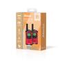 Alecto Walkie-Talkie Set / 2 Handsets / Bis zu 7 km / Frequenzkanäle: 8 / PTT / VOX / 24 h Standby / Kopfhörerausgang / Eingebaute Taschenlampe / Rot