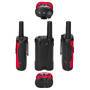 Alecto Walkie-Talkie Set / 2 Handsets / Bis zu 7 km / Frequenzkanäle: 8 / PTT / VOX / 24 h Standby / Kopfhörerausgang / Eingebaute Taschenlampe / Rot