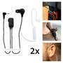 Alecto FRH-10 DUO - Headset - In-ear - Blueberry - Transparent - Monaural - Buttons - Black