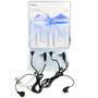 Alecto FRH-10 DUO - Headset - In-ear - Blueberry - Transparent - Monaural - Buttons - Black