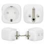 Alecto Smart Wi-Fi-Stecker 16A 3680W 2er-Pack Weiß