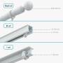 Nedis SmartLife Vorhang Roboter / I-Schiene / Stangenschiene / U-Schiene / Vorhänge / Batteriebetrieben / Stromversorgung über USB / 4000 mAh / Bluetooth® / Weiss