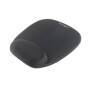 Kensington Foam Mousepad with Integral Wrist Rest Black - Black - Monochromatic - Foam - Wrist rest