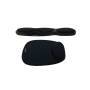 Kensington Foam Mousepad with Integral Wrist Rest Black - Black - Monochromatic - Foam - Wrist rest