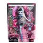 Mattel Monster High Scary Sweet Birthday Frankie Stein-Puppe im Partykleid mit Ballon und Geschenk