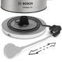 Bosch TWK4P440 - 1.7 L - 2400 W - Black,Stainless steel - Stainless steel - Water level indicator - Overheat protection