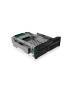 ICY BOX IB-173SSK - 13.3 cm (5.25") - Storage drive tray - 2.5/3.5" - SATA - SATA II - SATA III - Serial Attached SCSI (SAS) - Black - Aluminium