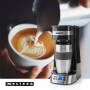 Butler Einzelportions-Kaffeemaschine / 0,4 l / 750 W / Timer-Funktion / Isolierter Reisebecher / Automatische Abschaltung / LCD-Display / Schwarz