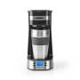 Butler Einzelportions-Kaffeemaschine / 0,4 l / 750 W / Timer-Funktion / Isolierter Reisebecher / Automatische Abschaltung / LCD-Display / Schwarz