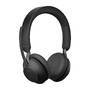 JABRA Evolve2 65 UC Stereo Headset on-ear Bluetooth wireless USB-C noise isolating black with chargi