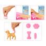 Mattel Barbie Gute Besserung Tierkrankenstation-Spielset aus Modepuppe mit rosa gefärbten Haaren, Ti
