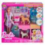 Mattel Barbie Gute Besserung Tierkrankenstation-Spielset aus Modepuppe mit rosa gefärbten Haaren, Ti Mattel Barbie Gute Besserung Tierkrankenstation-Spielset aus Modepuppe mit rosa gefärbten Haaren, Ti